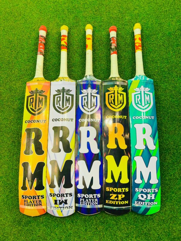 RM Tape Ball Cricket Bat – Coconut Latest Player Edition Bat 2025 - Image 4
